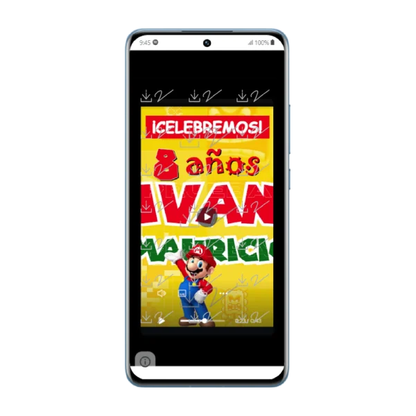 VIDEO INVITACIÓN 05 CUMPLEAÑOS - MARIO BROS