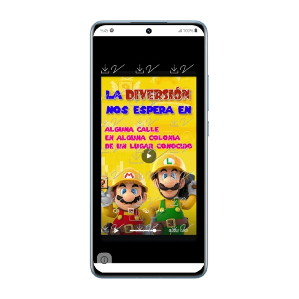 VIDEO INVITACIÓN 05 CUMPLEAÑOS - MARIO BROS